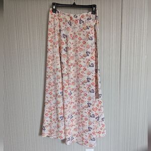 Hommage from Los Angeles Floral Maxi Skirt w/ Slit Size Medium Woman's